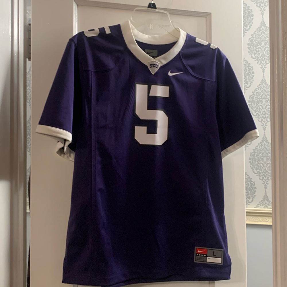 (Sold) Tcu youth L jersey with tags New never worn